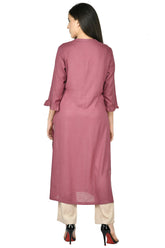 Wine Kurta Set